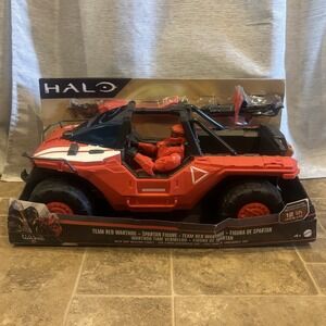 Mattel FDN93 Halo Wars 2 Team 20" Red Warthog & 12"Spartan Master Chief Mark‎ IV